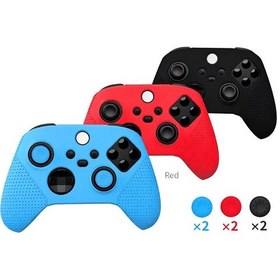 Resim Skycity Xbox Series X Oyun Kolu Silikon Korumalı Kılıf - Granüllü Kaymazsız Design Ve Joystick Kapağı Dahil - Siyah 