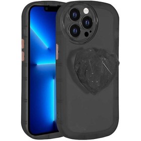 Resim İphone 13 Pro Uyumlu Kamera Korumalı Pop Soketli Renkli Zore Ofro Kılıf-siyah Siyah 