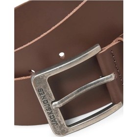Resim Jack & Jones Jacbraga Leather Belt Sn Erkek Kemer-32742 Kahverengi 