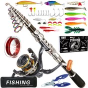 Resim Karbon Fiber 1.8-3.6m Balıkçılık Çubuğu Kombini, Teleskopik Döner Makara, Hattı ve Aksesuarları ile - Seyahat Dostu Tuzlu Su ve Tatlı Su Balıkçılığı Ekipman Seti, Her İki Elde Kullanılabilir, Orta Hafif Eylem, Siyah, Tatlı Su Balıkçılığı İçin Balıkçılık Çubukları, Şık Çubuk Tasarımı, Dayanıklı Çubuk Yapısı, Dayanıklı, Kamp Tutkunları, Trolling Çubukları, Tuzlu Su Balıkçılığı, Açık Hava Sporları Severler 