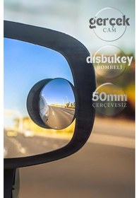 Resim Çerçevesiz Kör Nokta Aynası Park Aynası 360 Derece 3m Foam Yapıştırıcılı Hareketli 2 Adet 