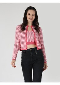 Resim Colin's Slim Fit Desenli Pembe Kadın Atlet CL1062849_Q1.V1_PCA 