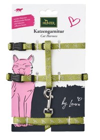 Resim Laura Kedi Göğüs Tasması ve Kayışı - Açık Yeşil 