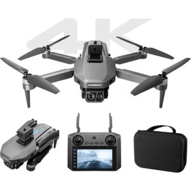 Resim SkyPilot K619 Max Uzun Menzilli Çift Kamera Gps Ekranlı Kumandalı Drone 30 Dk Uçuş Çarpışma önleyici sensör 