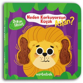 Resim Neden Korkuyorsun Küçük Aslan? (Aynalı Dokun Hisset Kitap) 