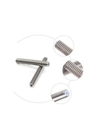 Resim Koodmax 3d Yazıcı M6 Boğaz Ptfe Boru Paslanmaz Çelik Mk8 Besleme Tüpü Memesi Boğazı 50x6mm 