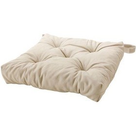 Resim Sandalye Minderi Cırtlı Ekru Renk 40/35x38x7 Cm MeridyenDukkan Cırt-Cırtlı-Pamuklu 