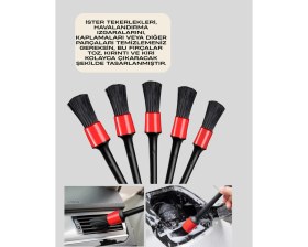 Resim Zero Land Drnds Araç Içi Detaylı Temizlik Seti-Araba Jant ve Iç Yüzey Temizlik Fırçaları 