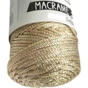 Resim Makrome İpi 3mm Polyester Krem Simli 
