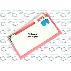 Resim Samsung Galaxy A31 A315 Kasa Arka Pil Batarya Kapağı BEYAZ 