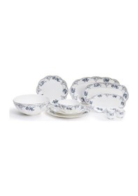 Resim Maxx Doria Garden Collection Modra 12 Kişilik 58 Parça Yemek Takımı Pa2127 Beyaz 