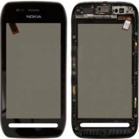 Resim Nokia Uyumlu 603 Dokunmatik Ön Cam Panelli Siyah 
