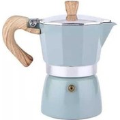 Resim Üstü Renkli Pot Ocak Moka Makinesi Klasik İtalyan Güçlü Espresso Makinesi Çok Aromalı - Ri - Altın 