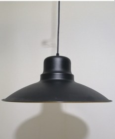 Resim Riolight Retro Siyah Içi Gold Tekli Metal Sarkıt Çap: 37Cm 