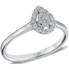 Resim Lova Pırlanta Taşlı Damla Yüzük - 1010296 