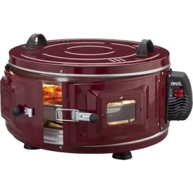 Resim Toyigoo Ekonomik Yuvarlak Davul Fırın 1100W - 46CM Alüminyum Tepsi Ön Gözetleme Camı AF-007 (4887) Tyg 