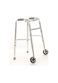 Resim Medikaltec Poylin İthal Alüminyum Hareketli Tekerlekli Walker Hasta Yaşlı Yürüteci 