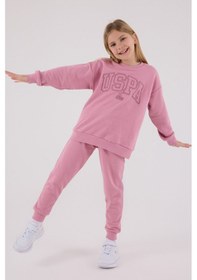 Resim U.S. Polo Assn. U.s. Polo Assn Kız Çocuk Pembe Eşofman Takımı Us2305-c-v1 Pembe 