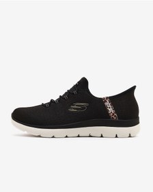 Resim Skechers Summıts Leopard Chıc Kadın Siyah Spor Ayakkabı 150275tk Bkmt Siyah 