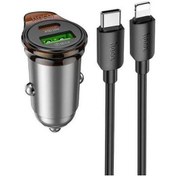 Resim Createtech Ve Type-c Titiz Seti Şarj Qc3.0 Pin Pd25w Nz16a Noktalı Kablolu Hoco Gri Cihazı Çift Bağlantı Araç 8 - Pj 