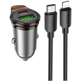 Resim Createtech Ve Type-c Titiz Seti Şarj Qc3.0 Pin Pd25w Nz16a Noktalı Kablolu Hoco Gri Cihazı Çift Bağlantı Araç 8 - Pj 