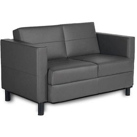 Resim Belen Ikili Gri Deri Kanepe Gri 