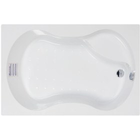 Resim Waterway Lodi Oturmalı Mini Dikdörtgen Küvet 130x80 H:43 Gövde+Metal Ayak+Dört Yön Panel 