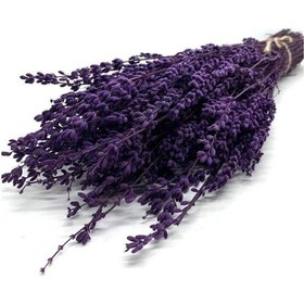 Resim Yapay Çiçek Deposu Şoklanmış Lavanta Demeti Natural Lavender Bundle Mor 40-50 Cm 