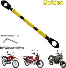 Resim Tongdashop Altın 1 Adet Motor Dayanıklı Abs Anti Kayma Denge Barı Sokak Spor Modifiye 