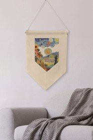 Resim Mutfak Duvar Dekoru, Pinterest Oda Dekoru, Sanat Serisi, Kanvas Flama Askılı Duvar Örtüsü NO:433 - Renkli - 1 / 50 x 70 