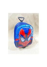 Resim Spiderman Erkek Çocuk Kırmızı Çekçekli Anaokulu Sırt Çantası 3-6 