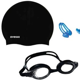 Resim Avessa 3'lü Çocuk Havuz Seti Siyah 2323 Yüzücü Siyah 