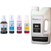 Resim Duruink EPSON ECOTANK L5590 101 103 UYUMLU MÜREKKEP SETİ 127ML SİYAH+3X70ML RENKLİ + 1000ML SİYAH 