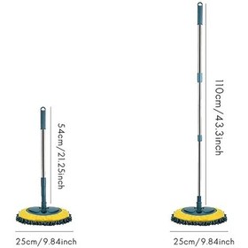 Resim Araba Temizleme Paspas Araba Yıkama Fırçası Dönen Teleskopik Paspas Şönil Süpürge Toz Fırçalama Zemin Pencere Temizleme Araçları 