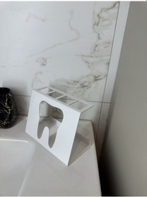 Resim Işıl Metal Şarjlı Diş Fırçalık Elektrikli Diş Fırçası Standı Beyaz 