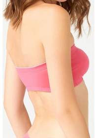 Resim Cottonhill Straplez Crop Top Büstiyer Pembe Pembe 