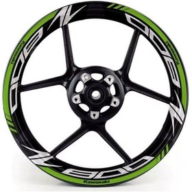 Resim Kawasaki Z 800 İç Dış Jant Sticker Tasarım 