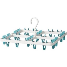 Resim ATİHOME Kurutma Askılığı 36x36x4 Cm Kurutmalık 24 Mandallı Ikea Çamaşır Kurutması Çorap Askısı 