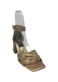 Resim Kemal Tanca 800 Z-061 Kadın Topuklu Abiye Ayakkabı Altın - Kahverengi 