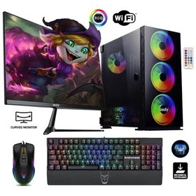 Resim Izoly ST998825 i3-10100F 8 GB 512 GB M.2 NVMe RTX3060 12 GB 24" Free Dos Masaüstü Oyuncu Bilgisayarı 