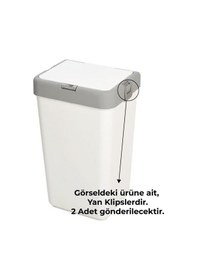 Resim Motek Çamaşır Sepeti Çöp Kovası Yedek Yan Klips 40-80 Litre Uyumlu 2 Adet Diğer 