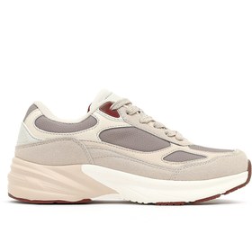 Resim Derimod Kadın Bej Bağcıklı Kalın Tabanlı Sneaker 25AFD494014 