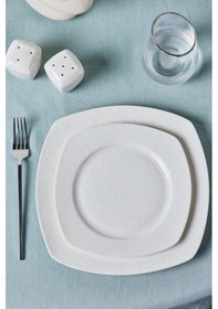 Resim Karaca Square Bone Salus 53 Parça 12 Kişilik Yemek Takımı 