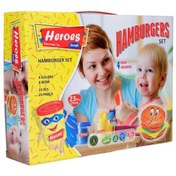 Resim Nessiworld ERN-538 Heroes Hamburger Oyun Hamuru Seti - Eren Oyuncak 