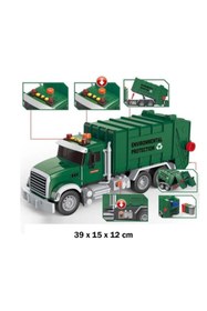 Resim Tıfıl Toys Pilli Işıklı Sesli Amerikan Tipi Oyuncak Çöp Kamyonu 
