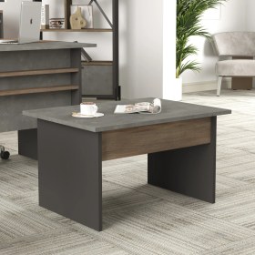 Resim Robin Home Berlin B Ofis Sehpası 80CM*60CM Kahve-Beton-Antrasit Vs2-Cga 