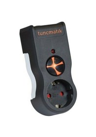 Resim Tunçmatik Tekli Akım Korumalı Priz Anahtarlı Siyah 1050 Joule Tsk19020 0 