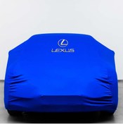 Resim Teksin LEXUS IS 3 XE30 (2013-2020) Kumaş Logolu Oto Branda - Penye Örtü MAVİ 