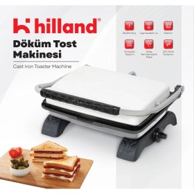 Resim Özbience Organik 100% Demir Döküm Tost Makinesi, Temizleme Fırçası Hediye 