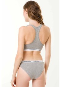 Resim Parlingerie Sporcu Büstiyer Takım Gri 